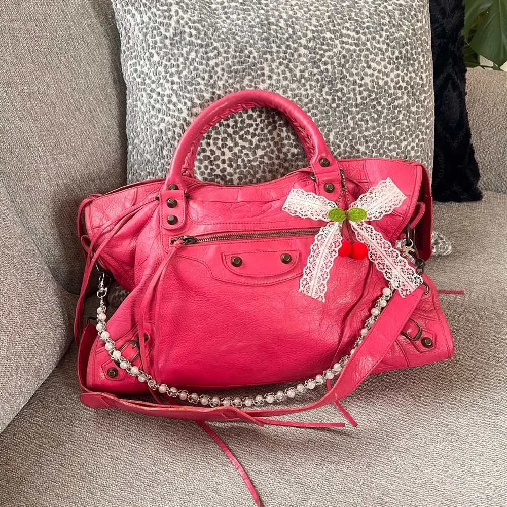 Balenciaga Agneau Classic Hardware City Sorbet Bag - Picture 2 of 11